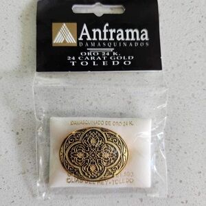 Vintage Gold Anframa Toledo Spain Brooche